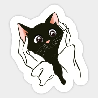 Pet my cat Sticker